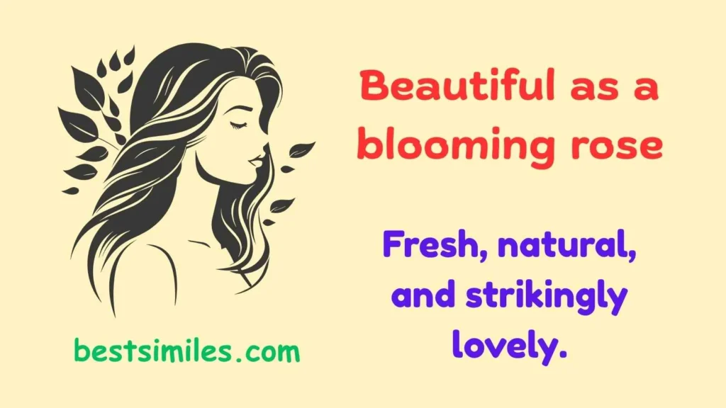 Beautiful as a blooming rose