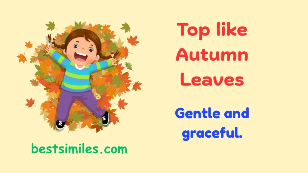 Top like autumn leaves