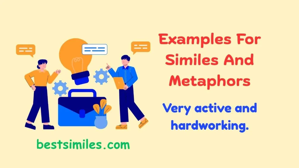 Examples For Similes And Metaphors