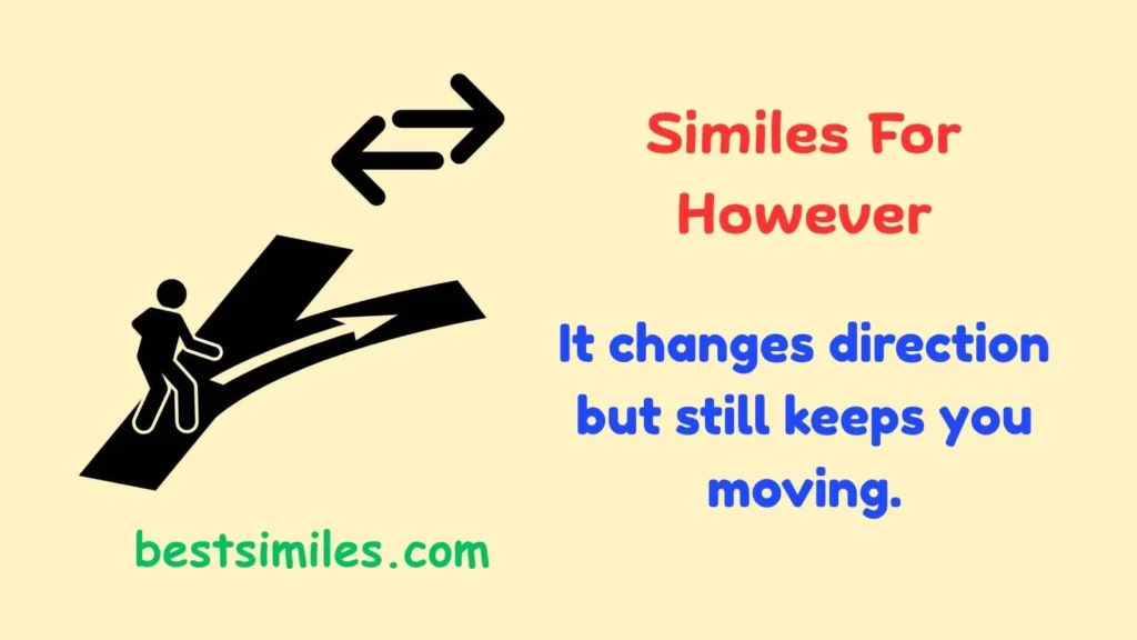 Similes For However
