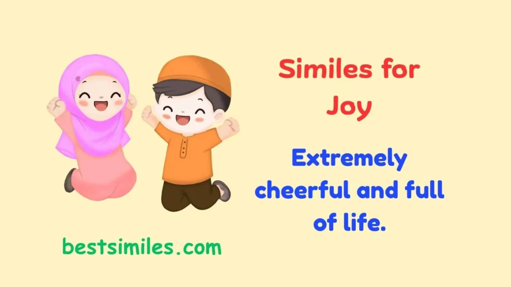 similes for joy