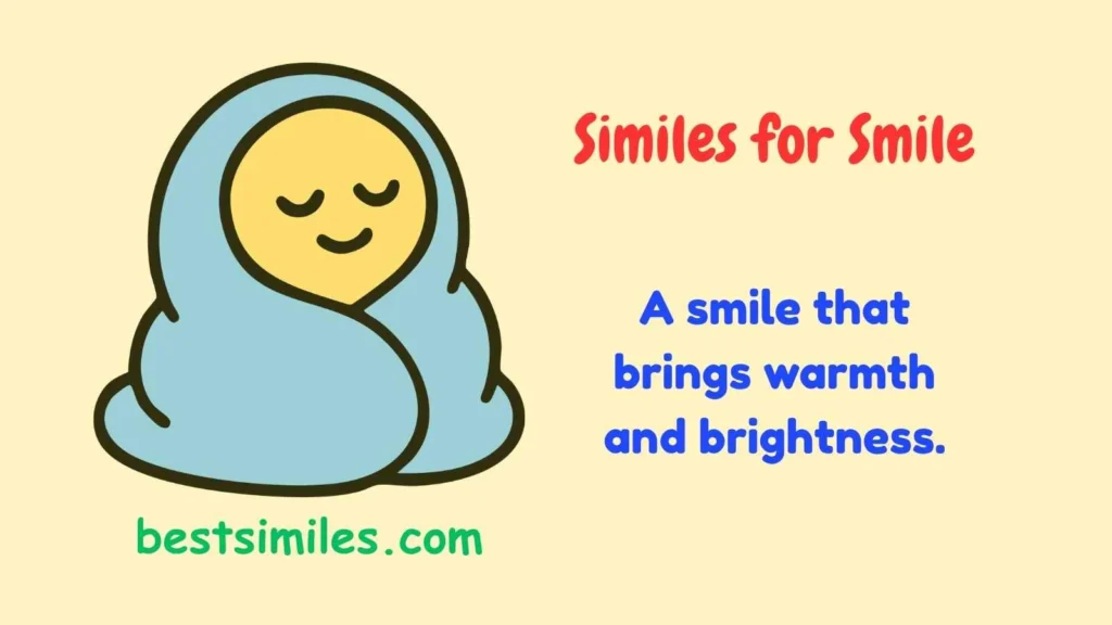 similes for smile