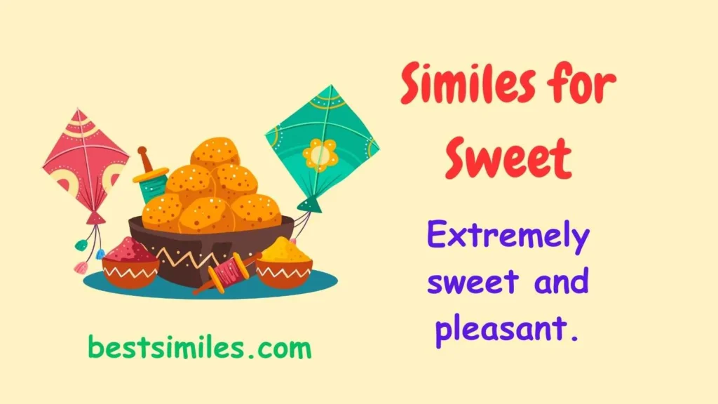 similes for sweet