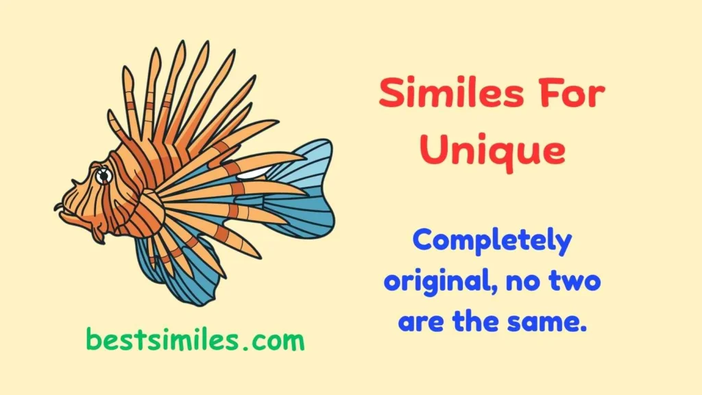 Similes For Unique