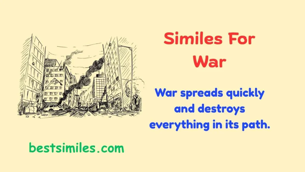 Similes For War