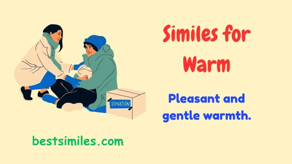 similes for warm