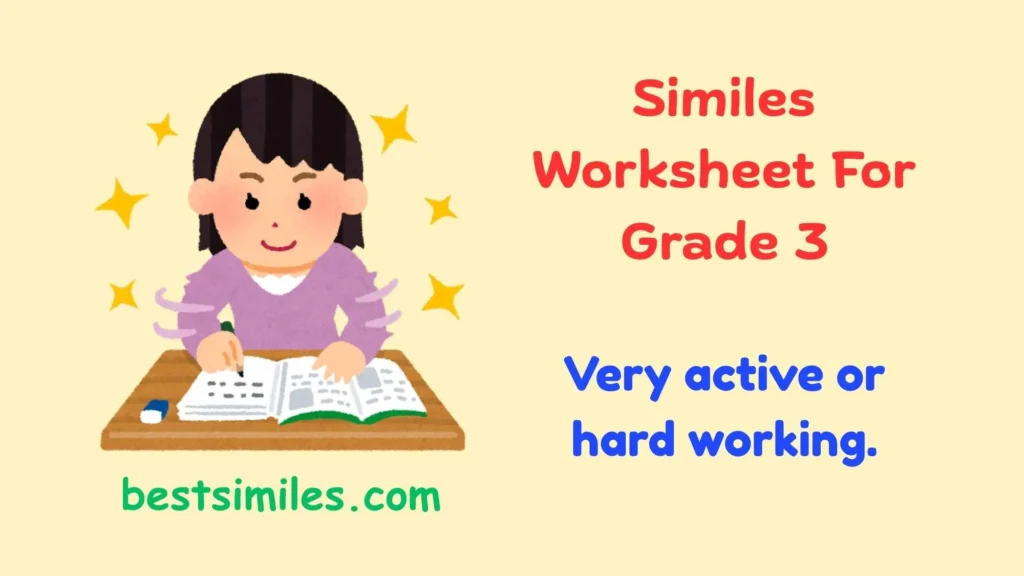 Similes Worksheet For Grade 3