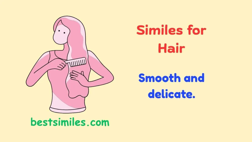 similes for hair