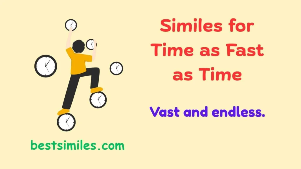 similes for time as fast as time