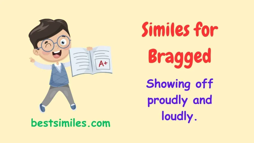Similes for bragged