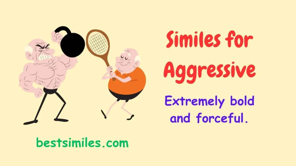 Similes for Aggressive