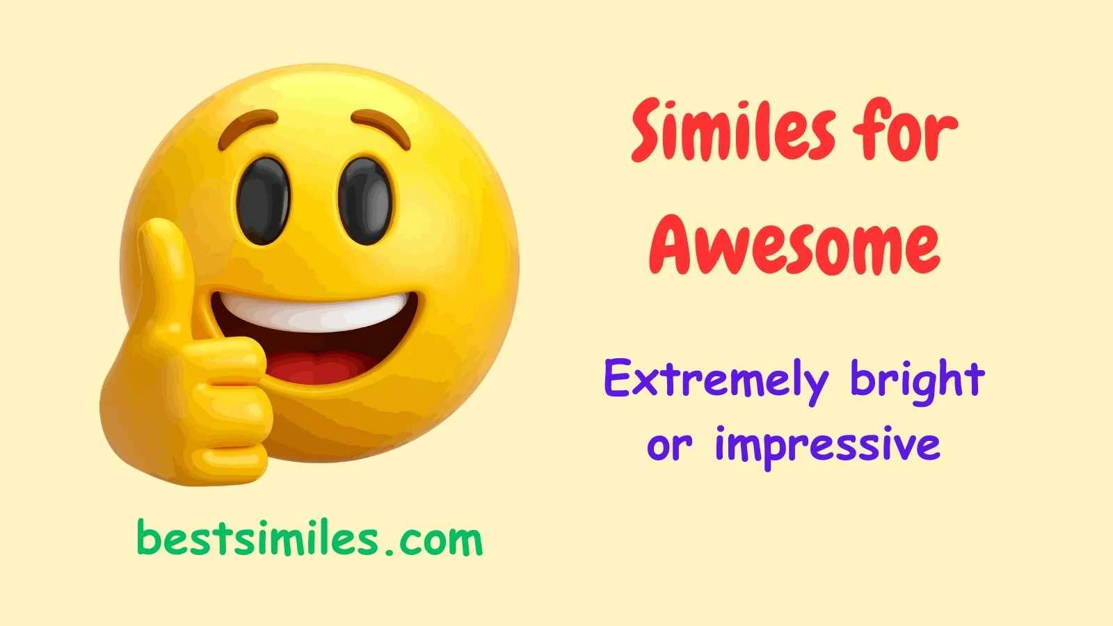 30+ Similes for Awesome Genius Word Upgrade 2026 - bestsimiles.com