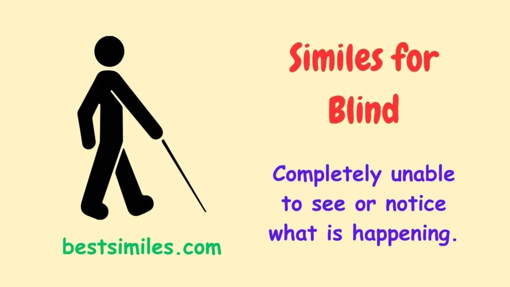 Similes for Blind