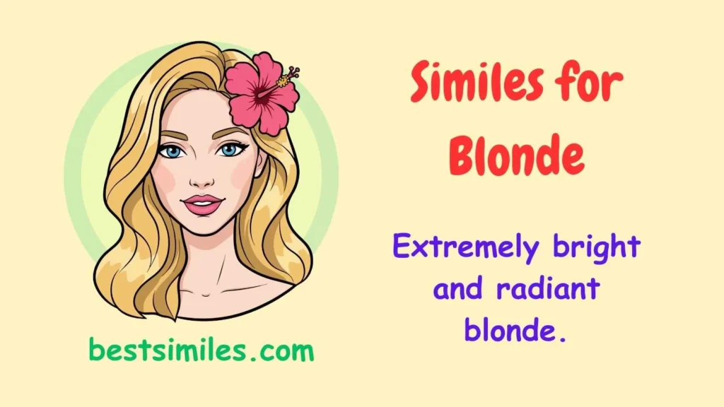 Similes for Blonde