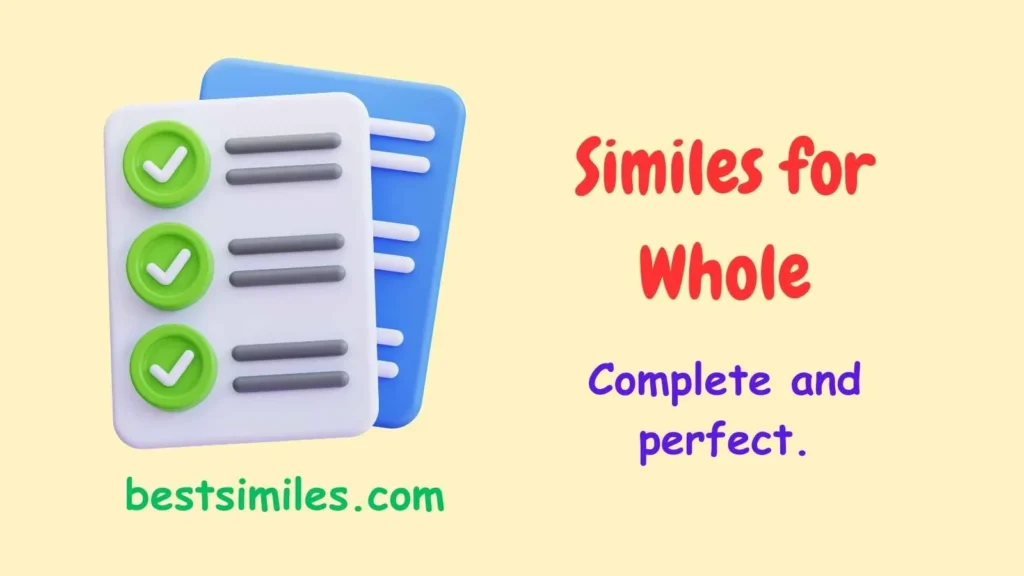 Similes for Whole