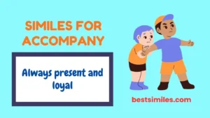 Similes for Accompany