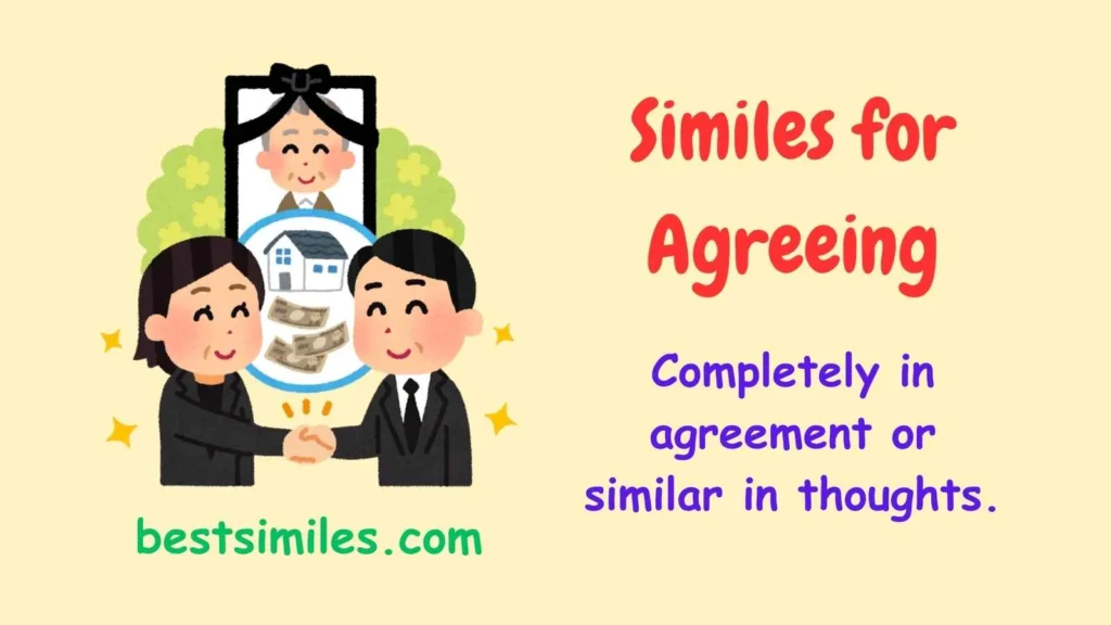 Similes for Agreeing
