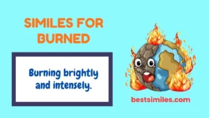 Similes for Burned