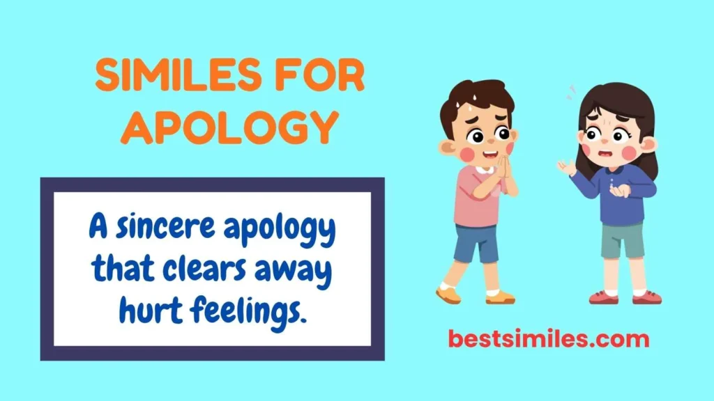 Similes for Apology